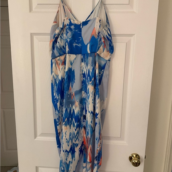 Chelsea28 Blue and White Abstract Mini Dress - Picture 3 of 4